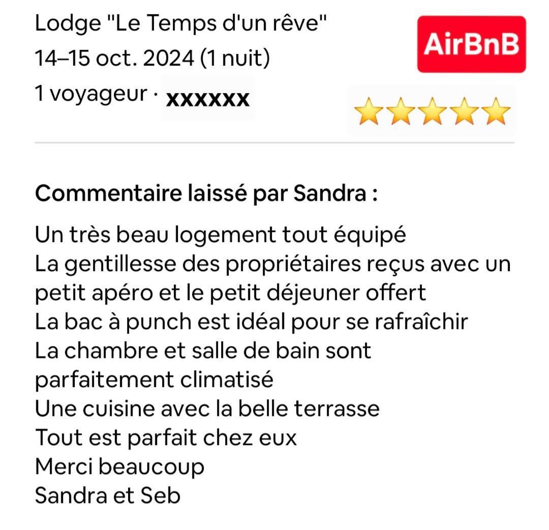 Lodge "Le Temps D'Un Reve" سانت فرانسوا المظهر الخارجي الصورة